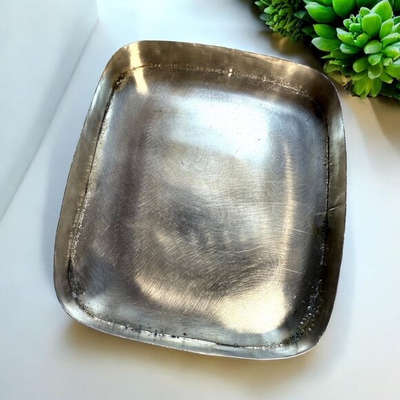 Vintage Chinese Blue & White Porcelain Metal DOUBLE HAPPINESS 6"x5"x2.5" Box - Picture 9 of 12